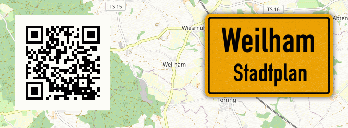 Stadtplan Weilham