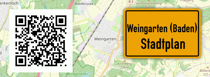 Stadtplan Weingarten (Baden)