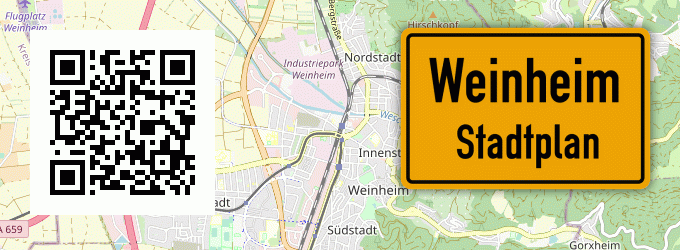 Stadtplan Weinheim, Rheinhessen
