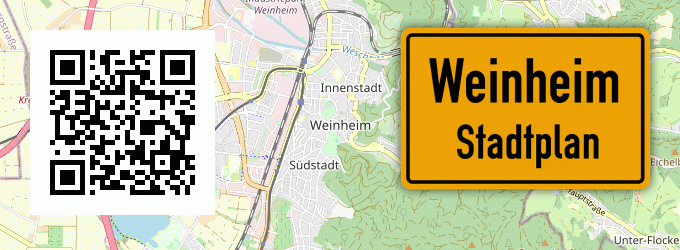 Stadtplan Weinheim