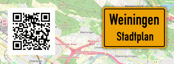 Stadtplan Weiningen