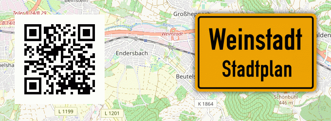 Stadtplan Weinstadt