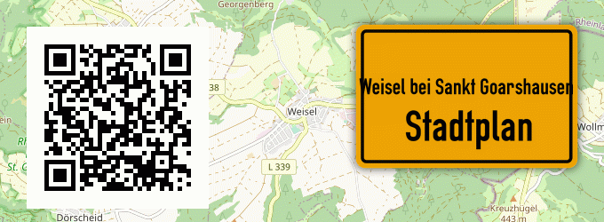 Stadtplan Weisel bei Sankt Goarshausen