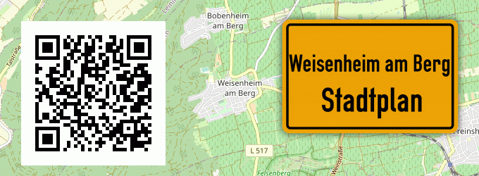 Stadtplan Weisenheim am Berg