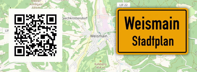 Stadtplan Weismain