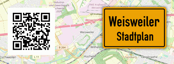 Stadtplan Weisweiler