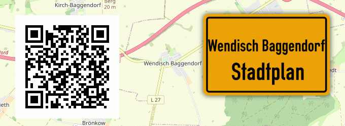 Stadtplan Wendisch Baggendorf