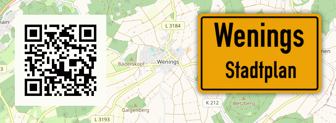 Stadtplan Wenings