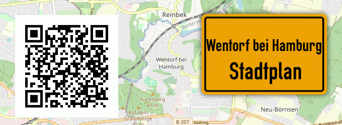 Stadtplan Wentorf bei Hamburg