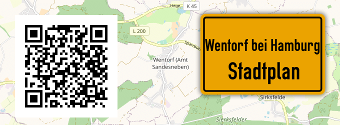 Stadtplan Wentorf bei Hamburg