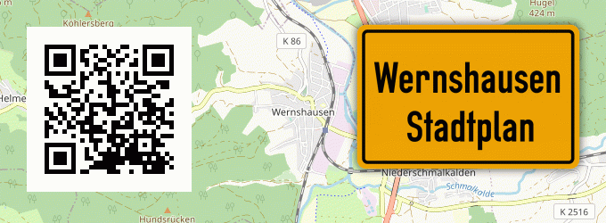 Stadtplan Wernshausen