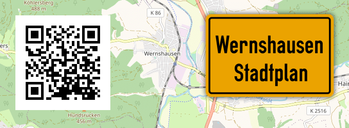 Stadtplan Wernshausen