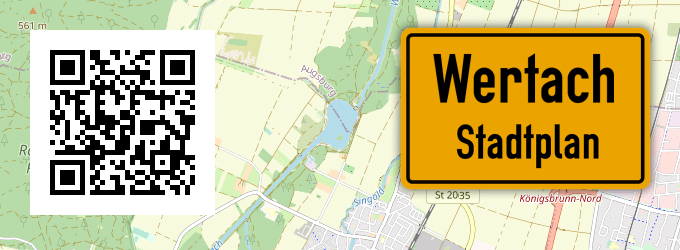 Stadtplan Wertach