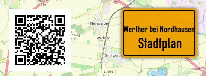 Stadtplan Werther bei Nordhausen