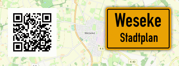 Stadtplan Weseke, Westfalen
