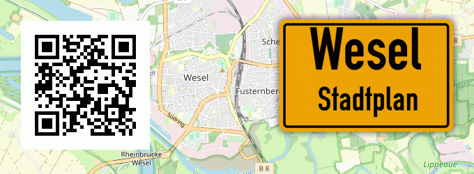 Stadtplan Wesel, Nordheide