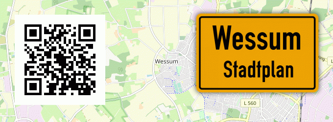 Stadtplan Wessum