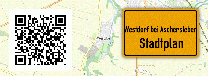 Stadtplan Westdorf bei Aschersleben