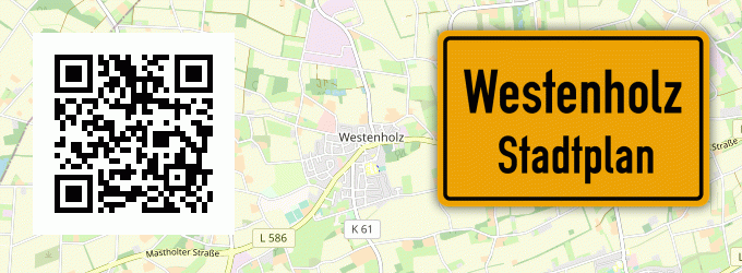 Stadtplan Westenholz, Kreis Paderborn