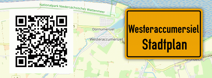 Stadtplan Westeraccumersiel