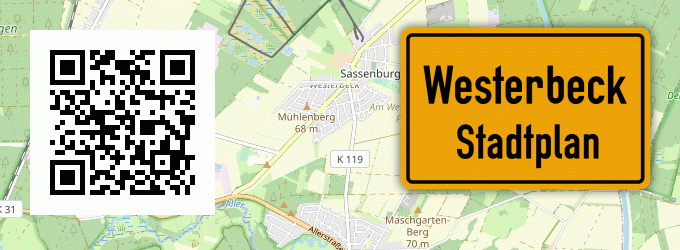 Stadtplan Westerbeck, Kreis Gifhorn