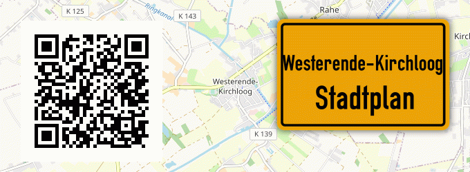 Stadtplan Westerende-Kirchloog