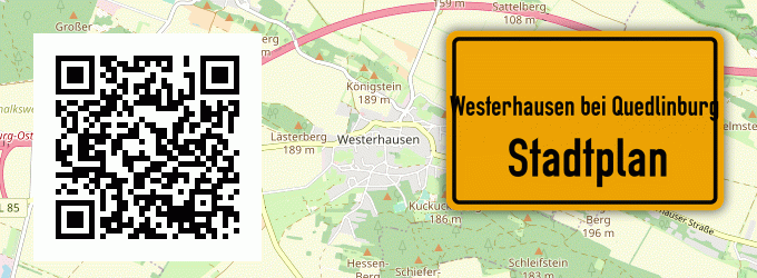 Stadtplan Westerhausen bei Quedlinburg