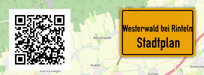 Stadtplan Westerwald bei Rinteln