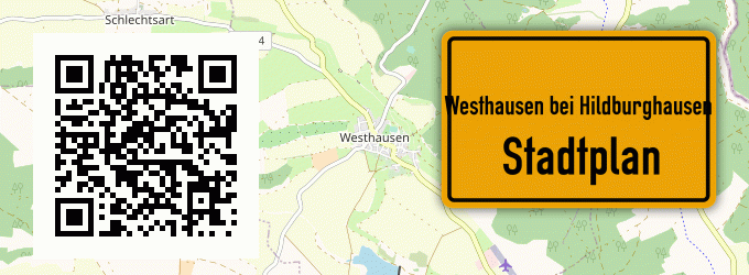 Stadtplan Westhausen bei Hildburghausen