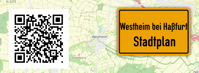 Stadtplan Westheim bei Haßfurt