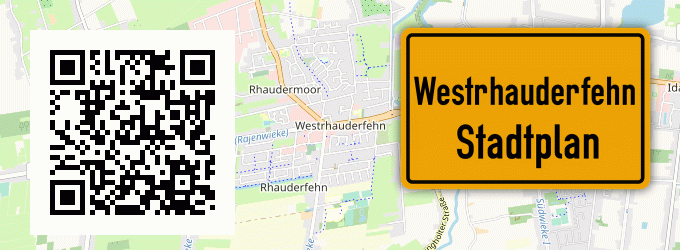 Stadtplan Westrhauderfehn