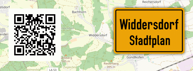 Stadtplan Widdersdorf, Rheinland