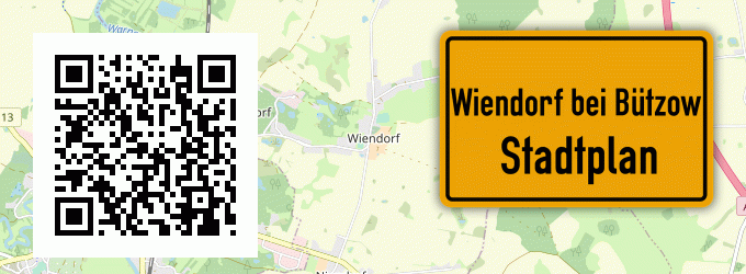 Stadtplan Wiendorf bei Bützow