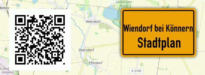 Stadtplan Wiendorf bei Könnern