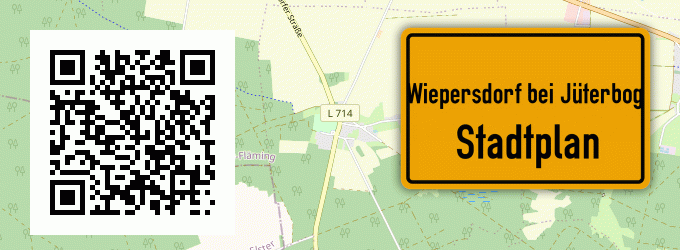 Stadtplan Wiepersdorf bei Jüterbog