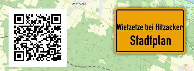 Stadtplan Wietzetze bei Hitzacker
