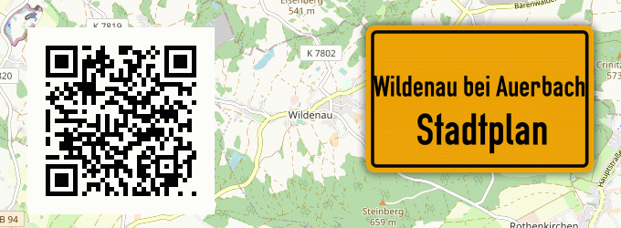 Stadtplan Wildenau bei Auerbach, Vogtland