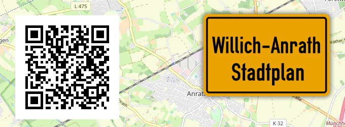 Stadtplan Willich-Anrath