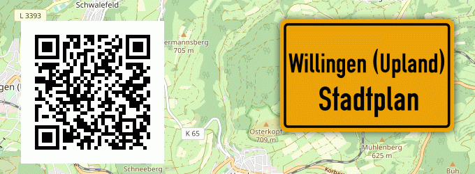 Stadtplan Willingen (Upland)