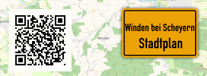 Stadtplan Winden bei Scheyern