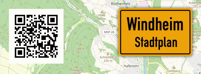 Stadtplan Windheim, Weser