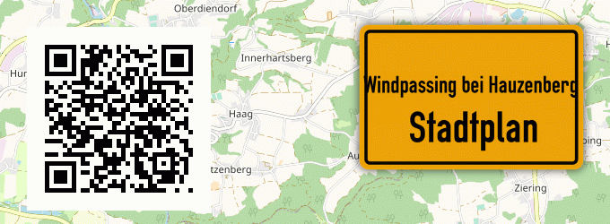 Stadtplan Windpassing bei Hauzenberg