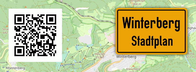 Stadtplan Winterberg, Westfalen