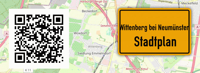 Stadtplan Wittenberg bei Neumünster