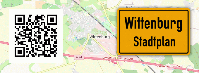 Stadtplan Wittenburg, Mecklenburg