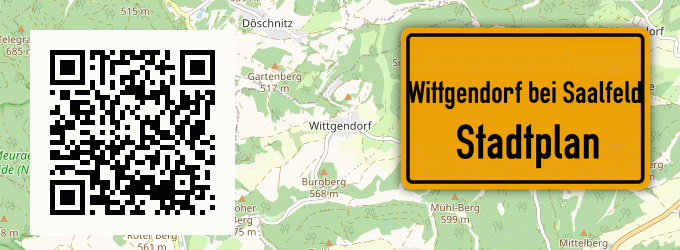 Stadtplan Wittgendorf bei Saalfeld