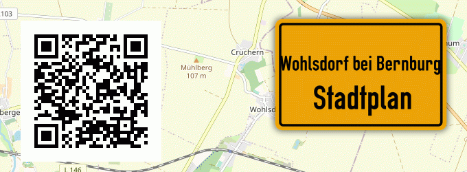 Stadtplan Wohlsdorf bei Bernburg