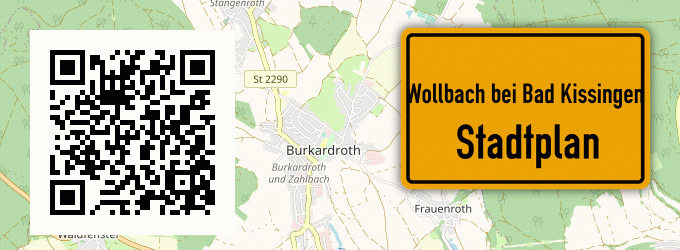Stadtplan Wollbach bei Bad Kissingen