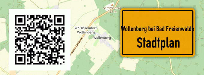 Stadtplan Wollenberg bei Bad Freienwalde