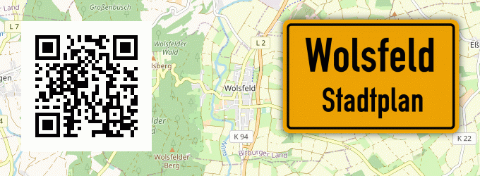 Stadtplan Wolsfeld
